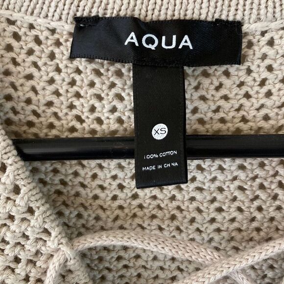 Aqua 100% Cotton Crocheted Dress Size XS (M5) - Picture 4 of 11